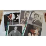 MUSIC, signed photos, inc. Robbie Williams, Paul Anka, Gerry Marsden (first name only), Billy J