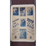 ENTERTAINMENT, posters, Louis Hart & Toto Dudule JoJo, French ventriliquists (15.5 x 23, laid down