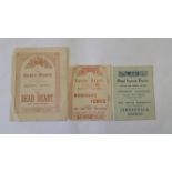 THEATRE, programmes, 1800s, inc. Lyceum, Princess's etc., plays, Shakespeare, comedy, slight