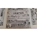 FOOTBALL, newspaper cut-out issues, inc. football, players (110) & Histories of Britains Football