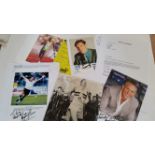 SPORT, signed selection, inc. Roger Bannister (photo), Linford Christie (promo photo); football,