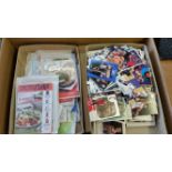 SELECTION, mainly modern cards, inc. US sports, baseball, basketball, football; recipe cards, advert