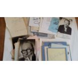 ENTERTAINMENT, signed selection, album pages, cards, a few photos etc., inc. Harry Roy, Mike Lennox,