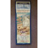 THEATRE, poster, Gracie Fields, The Show's The Thing', Nottingham Theatre Royal, 28th Jan 1929,