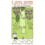 CHURCHMANS, 3 Jovial Golfers, complete, VG to EX, 36