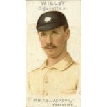 WILLS, Cricketers 1901, mixed vignette, creased (2), FR to G, 28