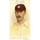 WILLS, Cricketers 1901, complete, vignette (32), G to generally VG, 50