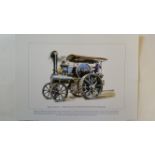 TRACTION ENGINES, colour print, Wallis & Steevens Ltd. Road Locomotive, fifty copies, 13 x 9.5,