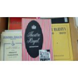 THEATRE, programmes, regional selection, 1940s-1980s, inc. Bristol Theatre Royal (112),