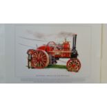 TRACTION ENGINES, colour print, Robey & Co. Ltd. Traction Engine, fifty copies, 13 x 9.5, MT, 50