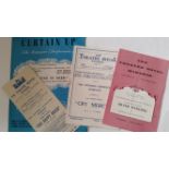 THEATRE, programmes, Windsor Theatre Royal, 1940s-1970s, inc. Curtain Up (24); plays, musicals,