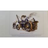 TRACTION ENGINES, colour print, John Fowler & Co. Road Locomotive, fifty copies, 13 x 9.5, MT, 50