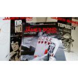 CINEMA, James Bond softback editions, inc. Dr No, Octopussy, The Man with the Golden Gun, Casino