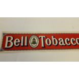 E.R.B., window display poster for Bell Tobacco, 19.5 x 4.5, unused, printed by Mardon Son & Hall,