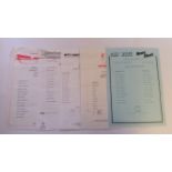 FOOTBALL, teamsheets, 1980s-1990, inc. Arsenal (19), v Chelsea 1987/8, Manchester United (both