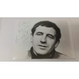 TELEVISION, signed photo by Leonard Rossiter, h/s, 7 x 4.75, corner-mounted to card, EX