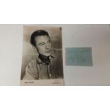 CINEMA, signed album page by Gary Cooper, 3.5 x 2.75, dated 1944, with Picturegoer premium-size