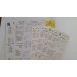 CRICKET, scorecards, inc. England v Australia at Lords, 1980, 1985, 1987 & 2009; 1987 MCC v RoW,