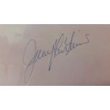 POP MUSIC, signed blank card by Jerry Lee Lewis, 6.5 x 4.5, corner-mounted to card beneath photo,