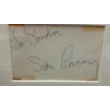 CINEMA, James Bond, signed & inscribed album page by Sean Connery, 5.25 x 3.5, overmounted beneath