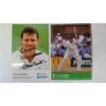 CRICKET, selection of signed promotional cards, inc. Atherton, Robin Smith, Nick Cook, Graeme