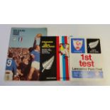 RUGBY UNION, programmes for New Zealand v France, inc. 1968 2nd Test (in Wellington); 1979, 1st (