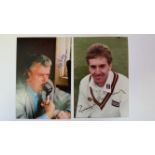 CRCKET, selection of signed photos, promotional cards etc.,4 x 6 and smaller, inc. Alex Bedser, Neil