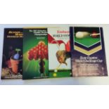 SNOOKER, programmes, inc. World Championships (8), 1987-1994; Master (4), 1984, 1985, 1987 & 1988