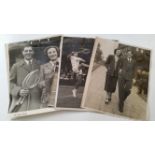 TENNIS, press photos, 1940s, inc. Wimbledon actions shots (4), Parker, GE Brown, Fannin, Motram &