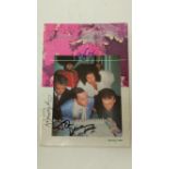 POP MUSIC, Queen, signed fan club booklet, to cover by Brian May, Roger Taylor & John Deacon (