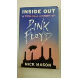 POP MUSIC, signed paperback edition of Inside Out - A Persona History of Pink Floyd by Nick Mason,