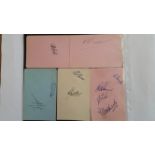 CRICKET, signed album pages by Nottinghamshire players, 1930s-1940s, inc. Jepson, Stocks, Keeton,