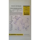 CRICKET, England v New Zealand scorecards, signed 1999 scorecard (Oval test), 9 NZ signatures; May