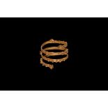 Egyptian Gold Coiled Ring