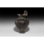 Large Etruscan Black-Glazed Oinochoe