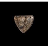 Western Asiatic Urartian Bull's Head Plaque