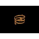 Egyptian Gold Coiled Ring