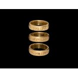 Medieval Gold 'I Am [Given] Out of Love; On No Account Give Me Away' Posy Ring