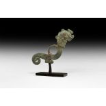 Chinese Warring States Dragon Horse Cheek Piece