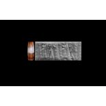 Western Asiatic Old Babylonian Cylinder Seal for Munanum son of Nurrubum