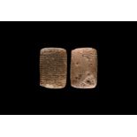 Western Asiatic Sumerian Cuneiform Tablet