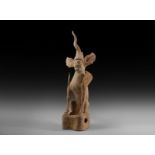 Chinese Tang Terracotta Earth Spirit Figurine