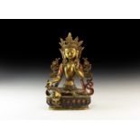 Sino-Tibetan Gilt Arya Tara Figure