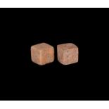 Roman Bone Dice Pair