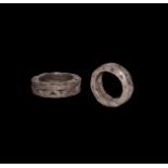 Viking Stamped Silver Ring