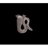 Egyptian Rock Crystal Snake Amulet