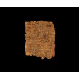 Egyptian Papyrus Page Fragment