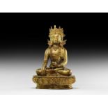 Tibetan Gilt Buddha Figure