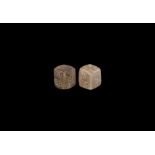 Roman Bone Dice Pair