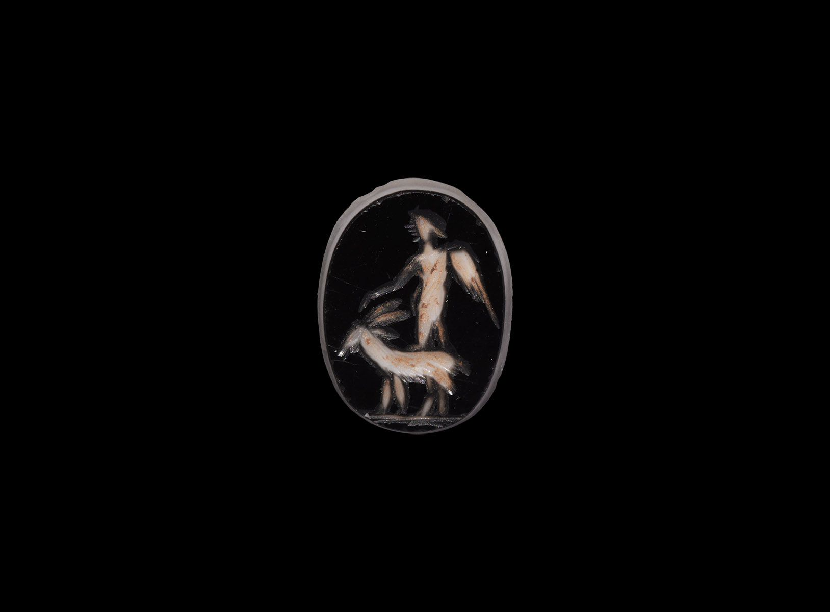 Roman Gemstone with Victory and Goat